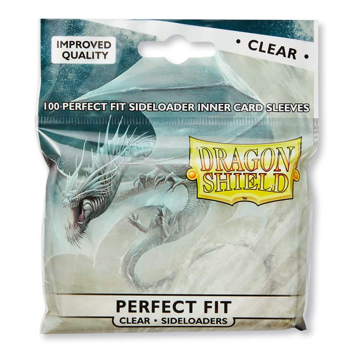 Dragon Shield - Standard Perfect Fit Sideloading Sleeves - Clear/Clear (100 Sleeves)